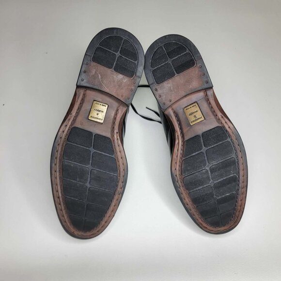 Johnson and Murphy Passport Men\'s Black Leather Shoes Size 11.5 M Made in Italy main image 2